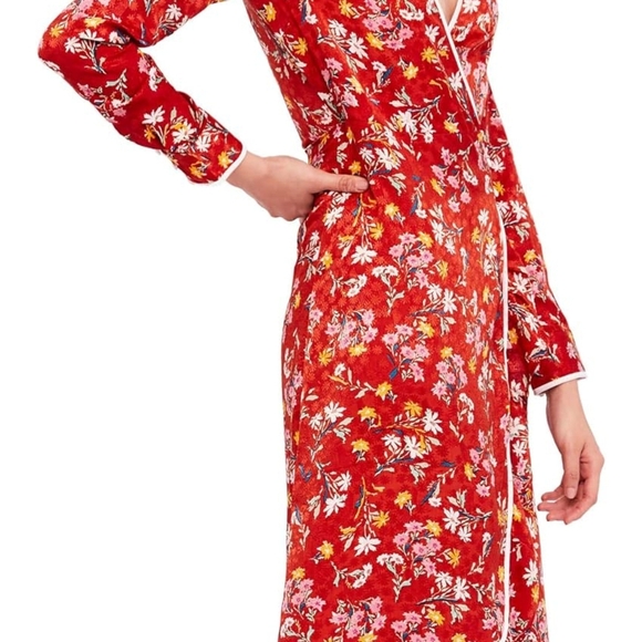 FREE PEOPLE COVENT GARDEN Burgundy/Red Midi Dress - Picture 3 of 7